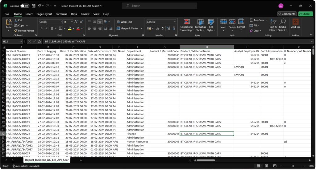 Data Export